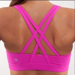 Lululemon Hot Pink Energy Bra Size 6
